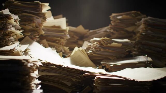 Overwhelmed A Deep Dive into the Paperwork Pile