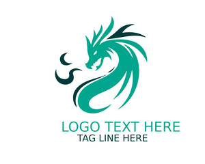Obraz premium Dragon Logo Design Vector
