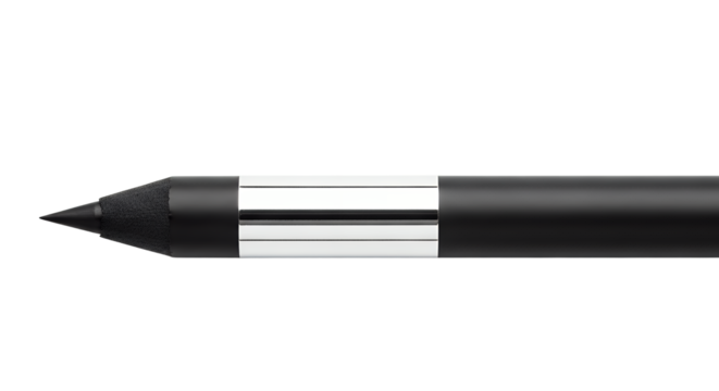 Black Graphite Pencil Dark Background Minimalist Stationery