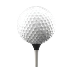 Golf ball and tee png