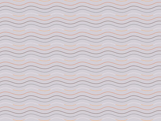 Soft wavy lines in muted gray and peach on a light background — gentle, rhythmic, and abstract, evoking calmness, flow, or subtle organic motion in a minimalist design style.