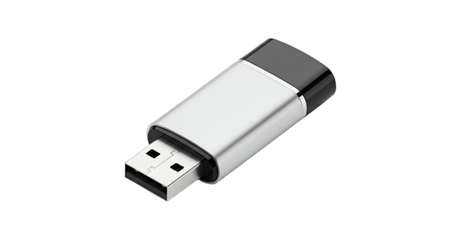 Metallic USB Flash Drive Digital Data Storage