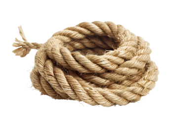 Coiled Beige Rope Nautical Theme Texture Background