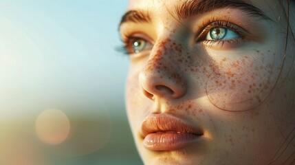 Close-up of healthy glowing human skin texture with smooth surface and natural tone, dermatology and skincare concept for beauty products or medical treatment.
