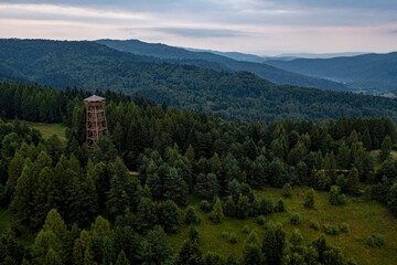 Wieża Palnik, Tuszyma, Beskid Sądecki  © Maciej G. Szling