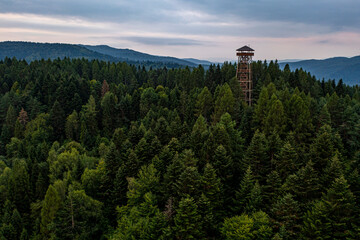 Wieża Palnik, Tuszyma, Beskid Sądecki  © Maciej G. Szling