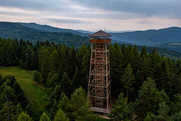 Wieża Palnik, Tuszyma, Beskid Sądecki  © Maciej G. Szling