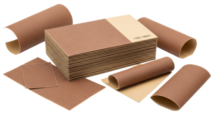 120 Grit Sandpaper Sheets and Rolls for DIY Projects