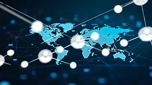 Examine multifaceted economic interdependence driving global trade linkages integrated financial systems collaborative policy frameworks and reciprocal market influences among nations in  Photo Stock 