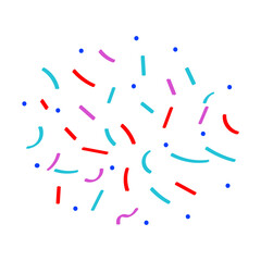 Simple abstract pop art explosion or dialogue cloud vector graphic. A minimalist light blue jagged shape element for messages or announcements