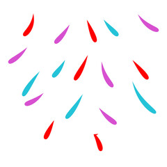 Simple abstract pop art explosion or dialogue cloud vector graphic. A minimalist light blue jagged shape element for messages or announcements