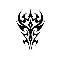 Cybersigilism neo tribal tattoo symbol vector element