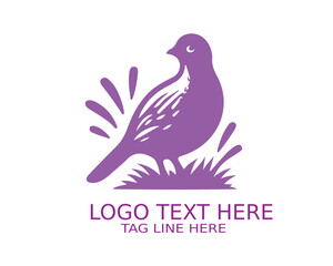 Fototapeta premium Quail Logo Design Vector
