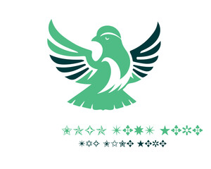 Fototapeta premium Quail Logo Design Vector