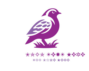 Obraz premium Quail Logo Design Vector