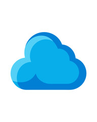 Vector simple minimal cloud shapes, weather background elements isolated on white PNG, flat design style.