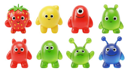 Sweet and Squishy Gummy Monsters: Playful Characters for Kids' Brands