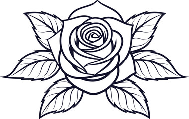 A Real Stick Rose Illustration. Real Stick Rose Artwork. Natural Stick Rose Drawing. Hand Drawn Stick Rose. Botanical Stick Rose Design. Realistic Stick Rose Image. Beautiful Stick Rose Picture