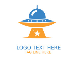 Fototapeta premium UFO Logo Design Vector