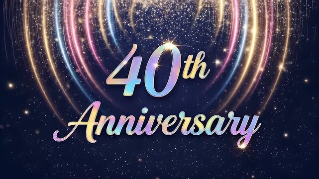 40th Anniversary Celebration with Sparkle and Light