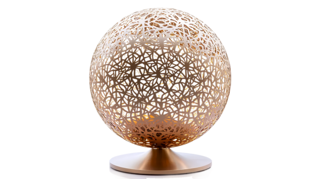 Intricate Globe Lamp