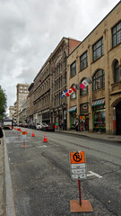 Montreal streets and hills with colorful autumn foliage and urban charm.