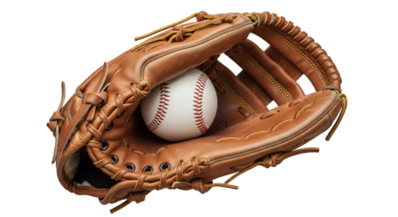 Baseball Glove and Ball Classic Sports Equipment