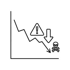 Crisis on Decline: A stark illustration depicting a dangerous descent, conveying a warning and the consequences of impending dangers. 