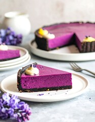 Purple Tart Slice, Display, Kitchen