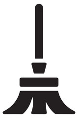 vector illustration of an abstract broom icon