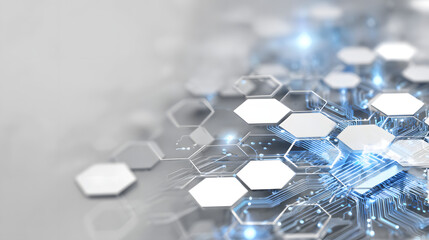 Abstract digital technology background with glowing lines, geometric network connections, and futuristic light effects. Perfect for presentations, websites, business templates, and modern digital
