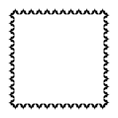 Vintage Ornamental Vector Frame – Elegant Black Vector Border, SVG