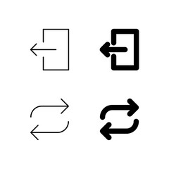 Close and Refresh Icon Collection in Line and Solid Style