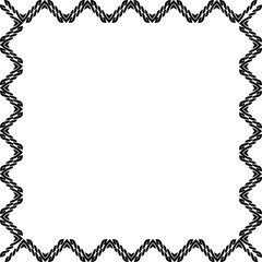 Fototapeta premium Vintage Ornamental Frame – Elegant Black Vector Border, PNG, 300 DPI 