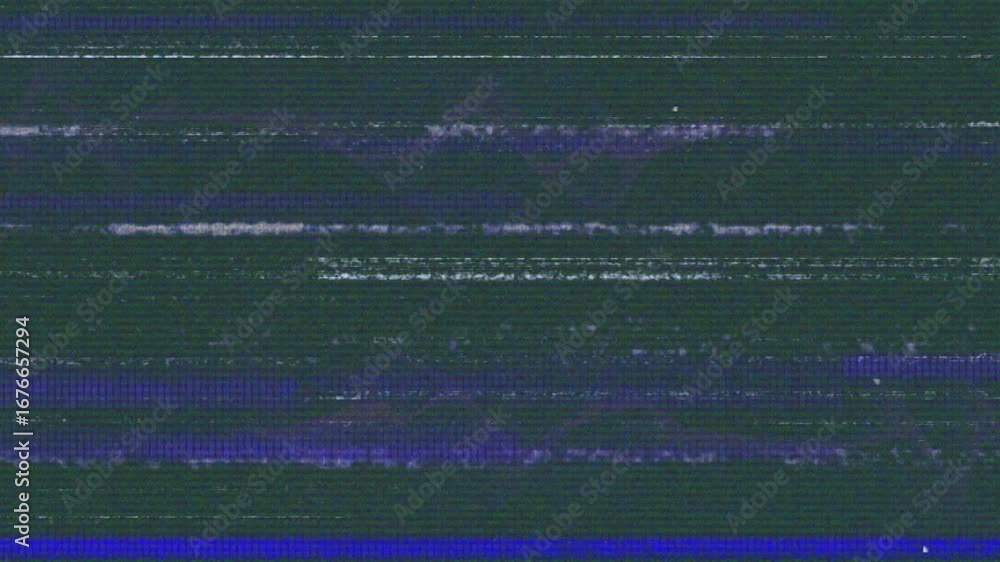 Poster animation of interference over shapes on grey background