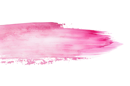 Abstract Pink Paint Stroke on Black Background - Powered by Adobe