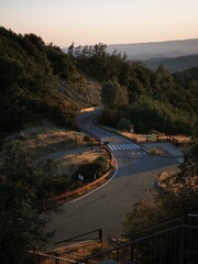 Winding road, road in the mountains, landscape