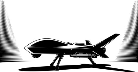 "Futuristic Combat Jet" Vector