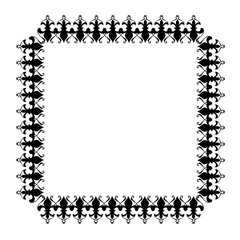 Vintage Ornamental Frame – Elegant Black Border,  JPG, 300 DPI 