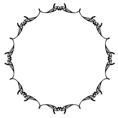 Vintage Ornamental Frame – Elegant Black Border,  JPG, 300 DPI 