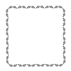 Vintage Ornamental Frame – Elegant Black Border,  JPG, 300 DPI 