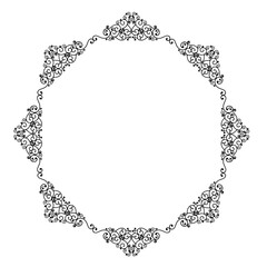 Vintage Ornamental Frame – Elegant Black Border,  JPG, 300 DPI 