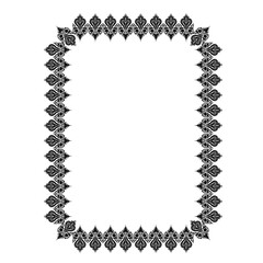Vintage Ornamental Frame – Elegant Black Border,  JPG, 300 DPI 