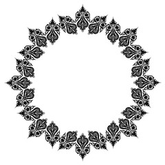 Vintage Ornamental Frame – Elegant Black Border,  JPG, 300 DPI 