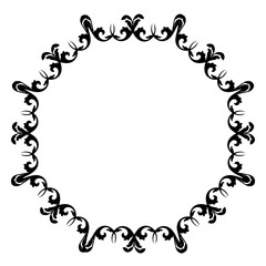 Vintage Ornamental Frame – Elegant Black Border,  JPG, 300 DPI 