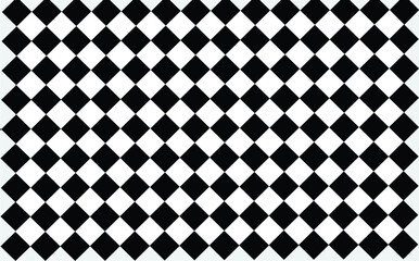 Black white rhombus seamless pattern. Vector Ilustration.
