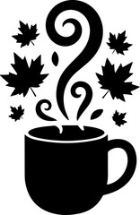 Autumn Birthday Coffee Cup – Seasonal Greeting Illustration