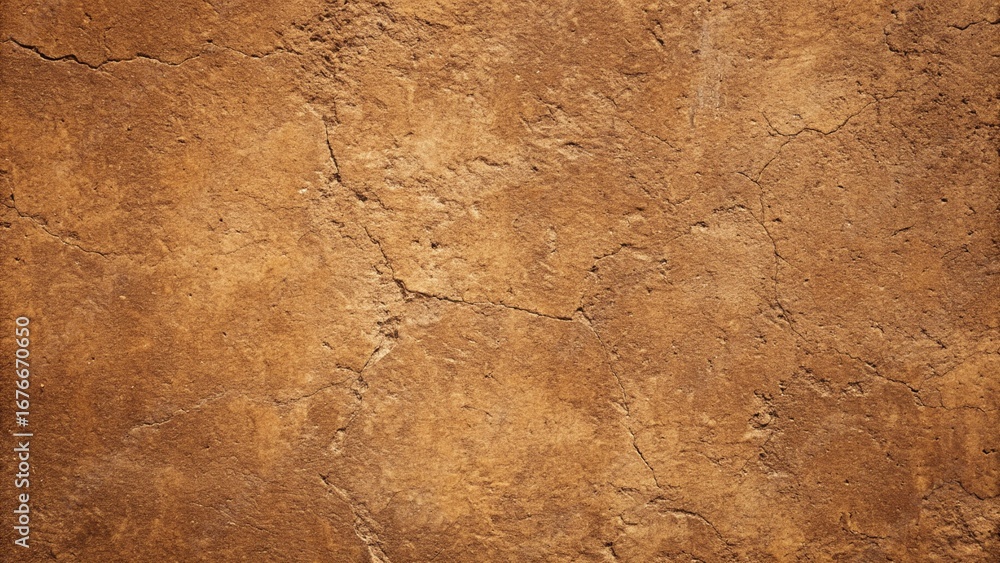 Poster closeup of a brown textured wall, perfect for backgrounds, adding depth and character to any design 