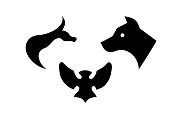 Obraz premium black and white cats