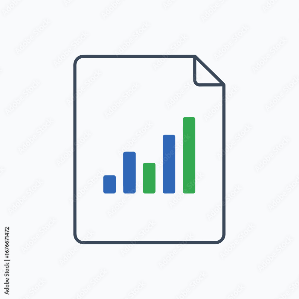 Poster document with a bar graph showing growth